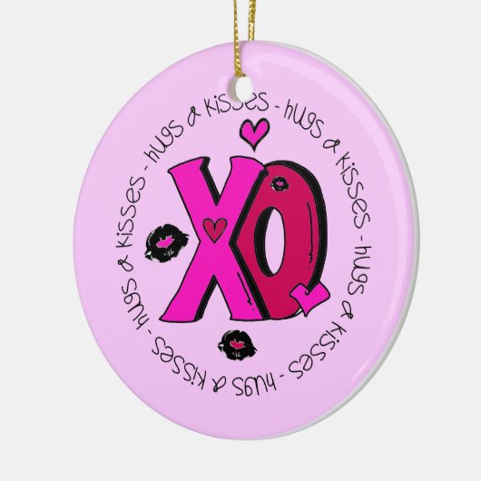 Décoration En Céramique Valentine Hugs et baisers (Gauche)