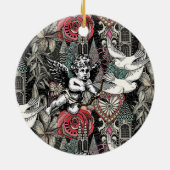 Décoration En Céramique valentine maximalisme col sombre (Dos)