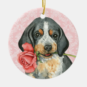Décoration En Céramique Valentine Rose Bluetick