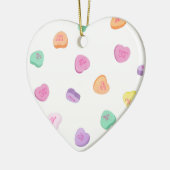 Décoration En Céramique Valentines Day Candy Hearts Motif (Gauche)