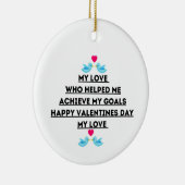 Décoration En Céramique Valentine's day cite Love citations (Droite)