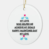 Décoration En Céramique Valentine's day cite Love citations (Gauche)