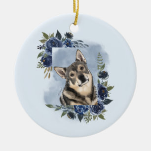 Décoration En Céramique Vallhund suédois