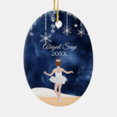 Décoration En Céramique Valse des flocons de neige Nutcracker Ballet Noël (Dos)