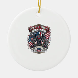 Décoration En Céramique Vampire Patriotique Liberté Seigneur Horreur Monst