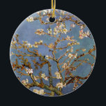 Décoration En Céramique Van Gogh Almond Blossom<br><div class="desc">Vincent Van Gogh Série de peinture nature - Fleur d'amandes dans les tons bleus</div>