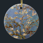 Décoration En Céramique Van Gogh Almond Blossom<br><div class="desc">Vincent Van Gogh Série de peinture nature - Fleur d'amandes dans les tons bleus</div>