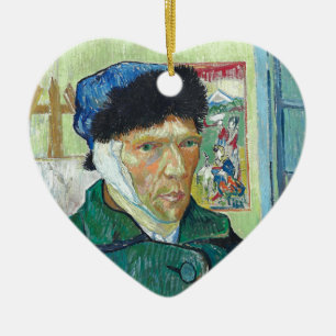 Décoration En Céramique Van Gogh Autoportrait Bandaged Ear Art Peinture