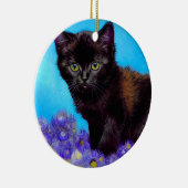 Décoration En Céramique Van Gogh Chat et fleurs (Droite)