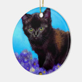 Décoration En Céramique Van Gogh Chat et fleurs (Gauche)