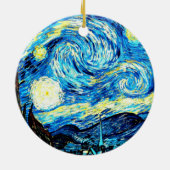 Décoration En Céramique Van Gogh, Starry Night, (Dos)