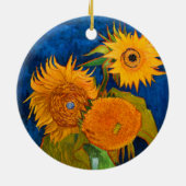 Décoration En Céramique Van Gogh Sunflowers (Dos)