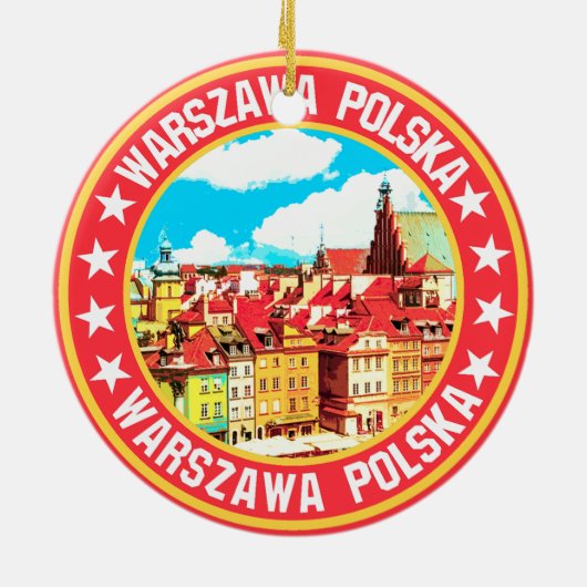 Décoration En Céramique Varsovie (Dos)