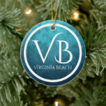 Décoration En Céramique VB Virginia Beach Christmas Tree personnalisé<br><div class="desc">Ornement céramique VB Virginia Beach - Il peut être personnalisé avec un nom,  une année ou tout texte que vous souhaitez ajouter. ^</div>