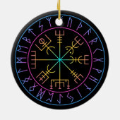 Décoration En Céramique Vegvisir Viking Compass Symbol Design (Dos)