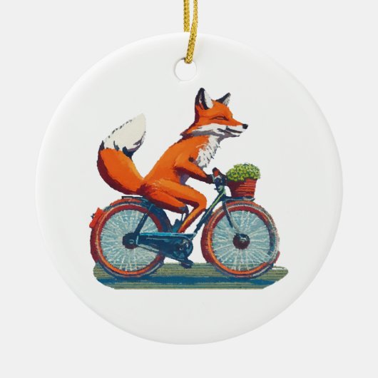 Décoration En Céramique Vélo Fox (Devant)