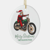 Décoration En Céramique Vélo personnalisé Père Noël Noël (Droite)