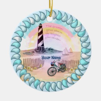 Décoration En Céramique Vélo Stormy Lighthouse