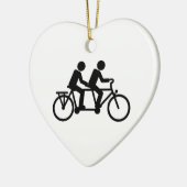 Décoration En Céramique Vélo tandem de bicyclette (Gauche)