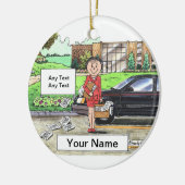 Décoration En Céramique Vendeur Femme (Gauche)