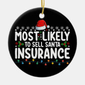 Décoration En Céramique Vendre Père Noël Assurances Noël (Devant)