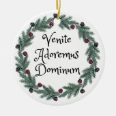 Décoration En Céramique Venite Adoremus Dominum Masse latine Personnalisée (Devant)