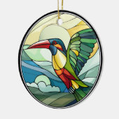 Décoration En Céramique Verre doux Toucan Bird (Gauche)
