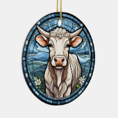 Décoration En Céramique Verre doux vache de vache (Droite)