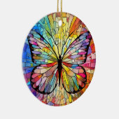 Décoration En Céramique Verre tendu, Papillon arc-en-ciel Verre tendu (Droite)