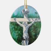 Décoration En Céramique Verset Bible Crucifix (Droite)