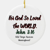 Décoration En Céramique Verset Bible Crucifix (Dos)