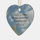 Décoration En Céramique Verset biblique, Philippiens 4:13 (Gauche)