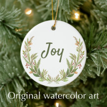 Verset de la Bible de Joy Christian aquarelle Noël