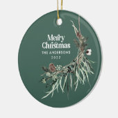 Décoration En Céramique Vert moderne élégant aquarelle botanique (Gauche)