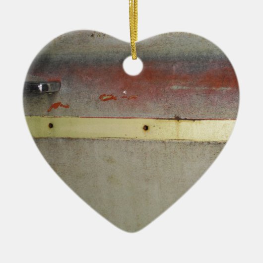 Décoration En Céramique Vert, Rouge, Bleu et Jaune rouillé (Devant)