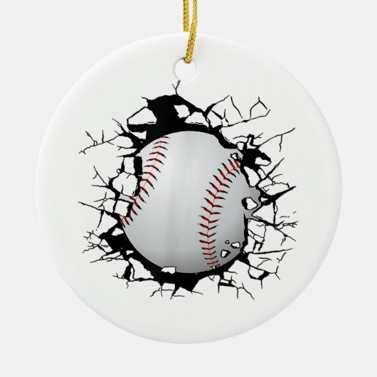 Décoration En Céramique Vêtements de baseball - Baseball (Devant)