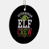 Décoration En Céramique Vétérinaire Elf de Noël Technicien vétérinaire (Droite)