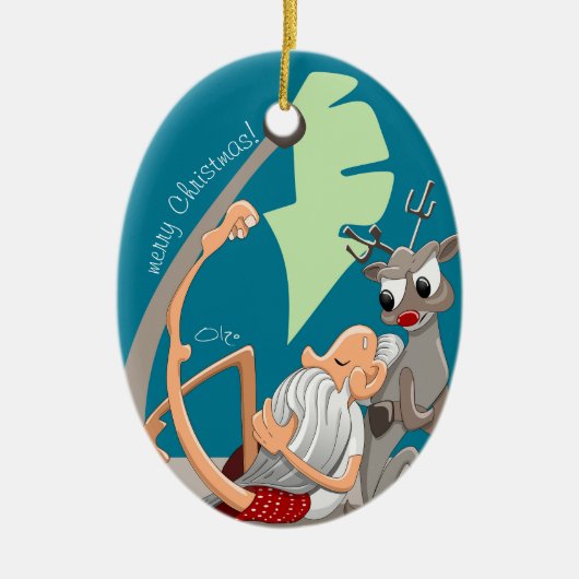 Décoration En Céramique Vibes de Noël (Devant)