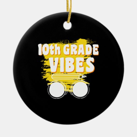 Décoration En Céramique Vibes Shirt First Day (Devant)