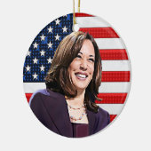 Décoration En Céramique Vice-Président Kamala Harris Keepsaksouvenir (Gauche)
