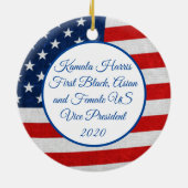 Décoration En Céramique Vice-Président Kamala Harris Keepsaksouvenir (Dos)