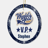 Décoration En Céramique Vice-président Personalized Gift Ornament (Gauche)