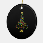 Décoration En Céramique Vidéo Jeu de Noël Arbre Lumières Jeu de Noël (Gauche)