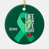 Décoration En Céramique Vie à vie reçue transplantation rénale (Devant)