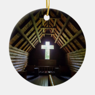 Décoration En Céramique Vieille église en bois