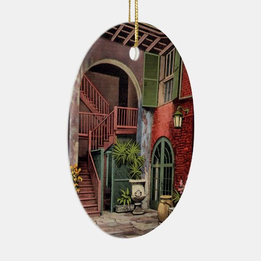 Décoration En Céramique Vieille Maison du Quartier Français (Droite)