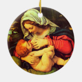 Décoration En Céramique Vierge Marie et enfant (Dos)