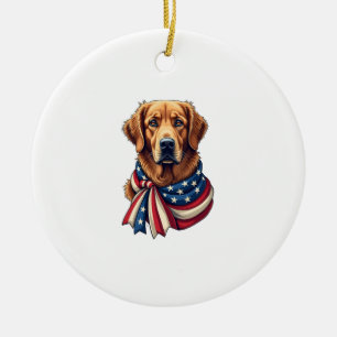 Décoration En Céramique Vieux Gloire Veste de Rétro Golden Retriever 2