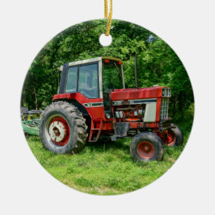 Décoration En Céramique Vieux tracteur international