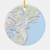 Décoration En Céramique Ville de pêche de Gloucester (Dos)